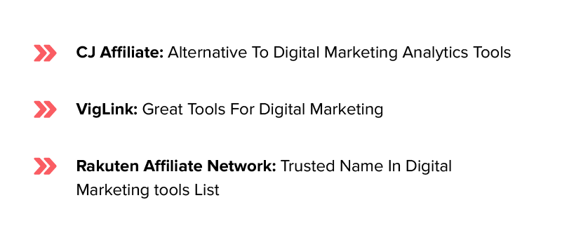 list of digital marketing tools