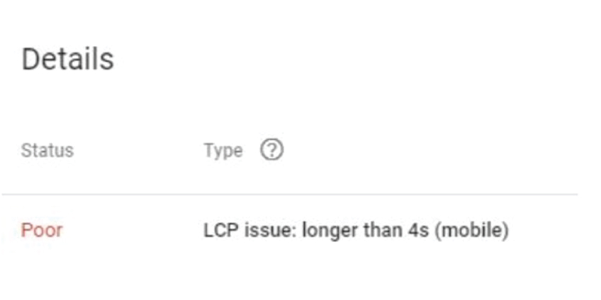 LCP and CLS issues