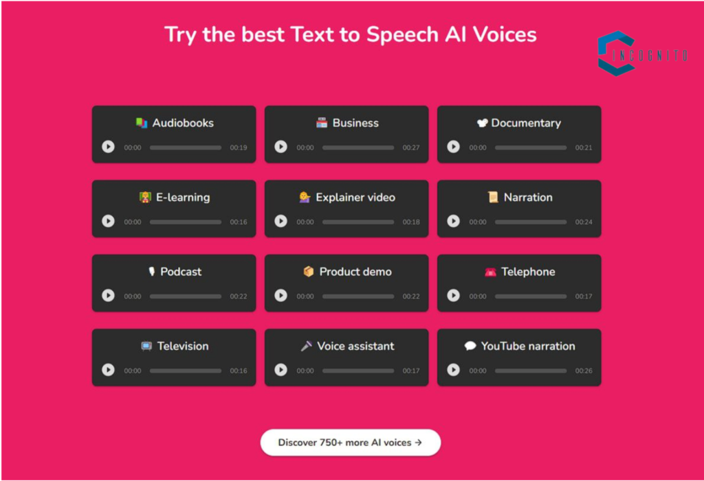 Different AI Voices & Languages