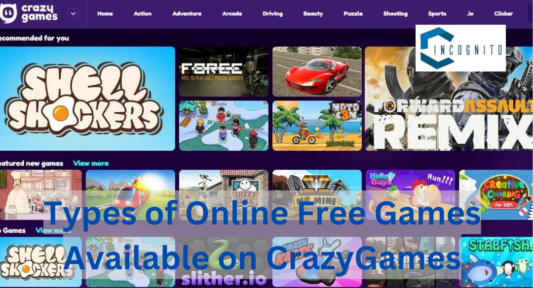 Types of Online Free Games Available on Crazy Games