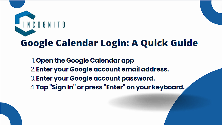Google Calendar App Login