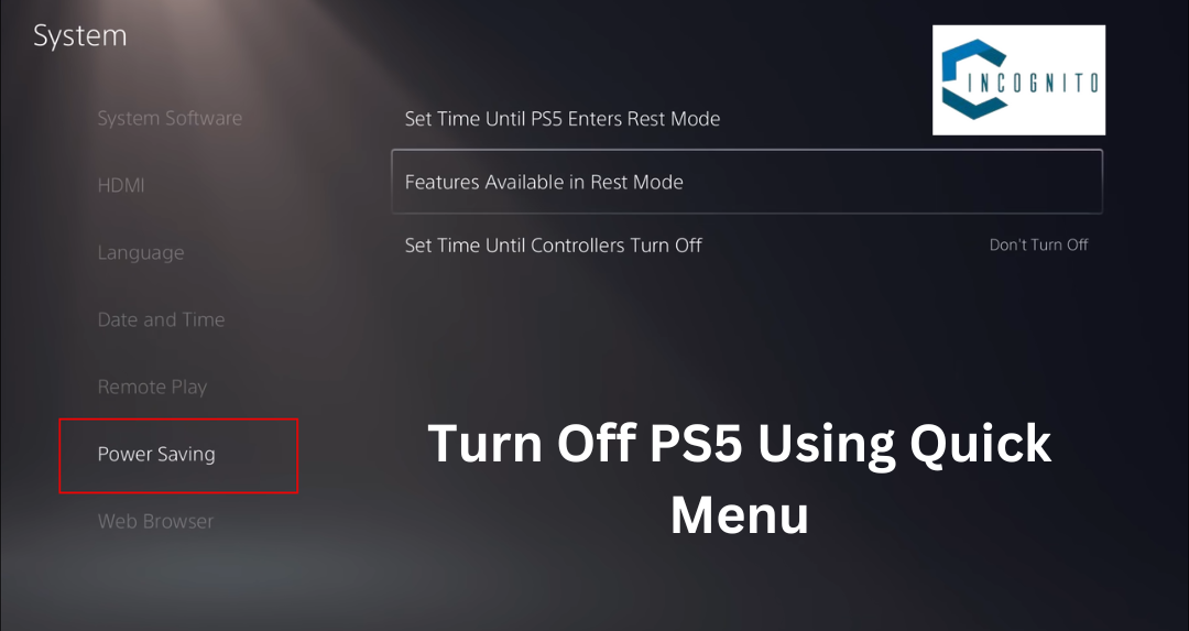 How To Turn Off PS5 Using Quick Menu