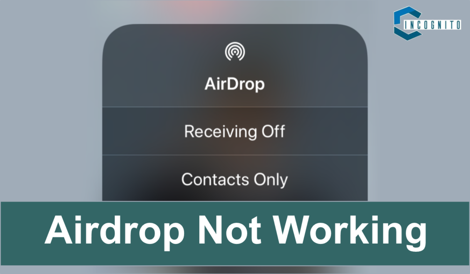 Airdrop not working