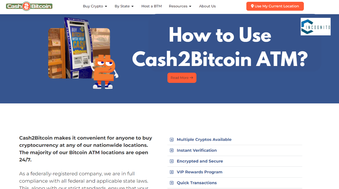 How to Use Cash2Bitcoin ATM?