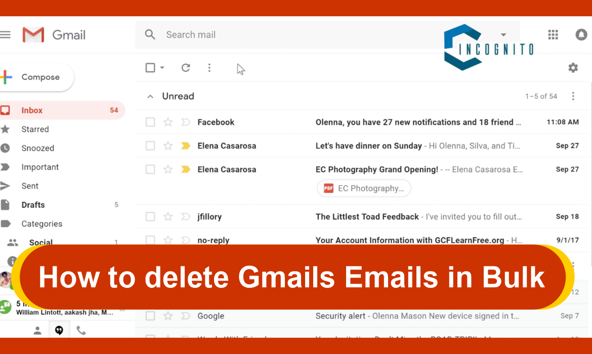 How To Delete gmail emails in bulk