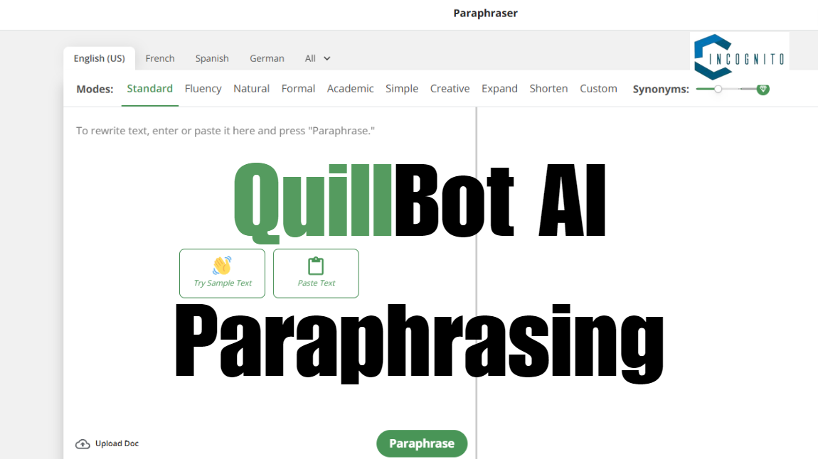 QuillBot AI Paraphrasing