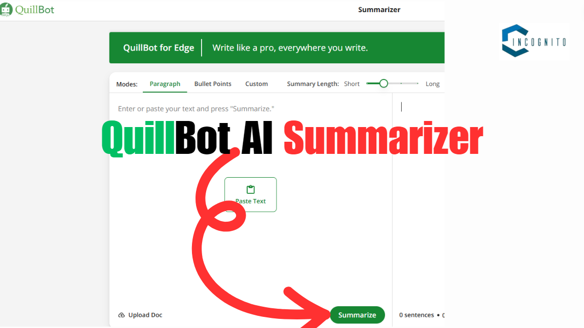 QuillBot AI Summarizer