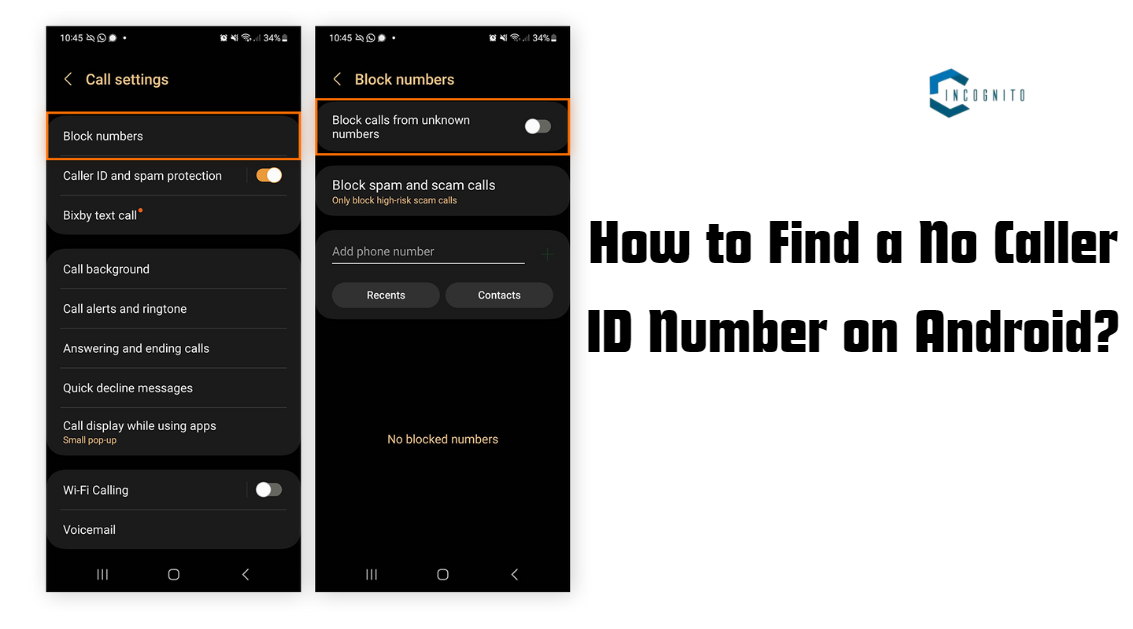 How to Find a No Caller ID Number on Android?