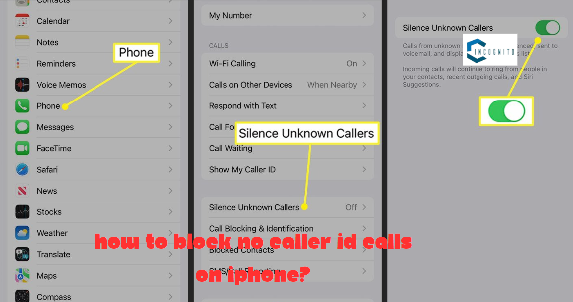 How to block No Caller ID calls on iPhone? 