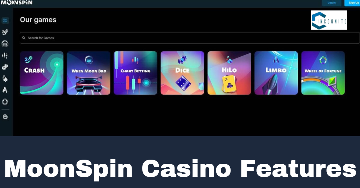 MoonSpin Casino Features