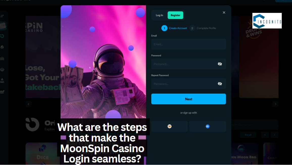 What are the steps that make the MoonSpin Casino Login seamless?