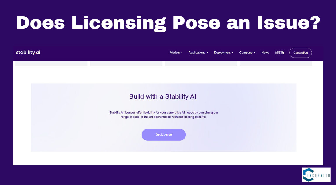 Does Licensing pose an Issue for Stability.AI