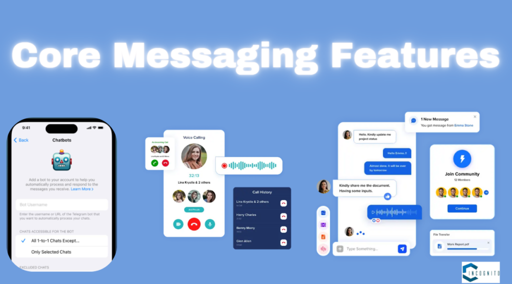 Core Messaging Features: Web Telegram