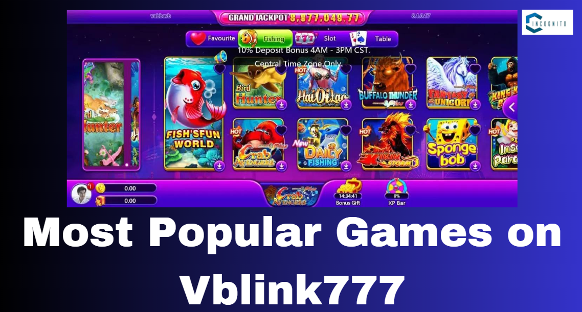 Most Popular Games on Vblink777