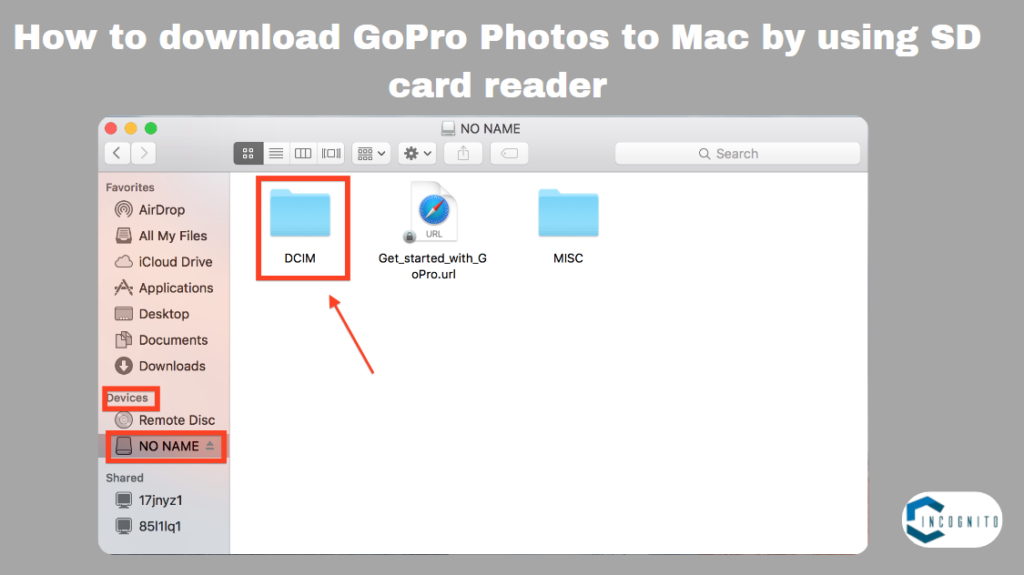 download GoPro Photos to Mac by using SD card reader