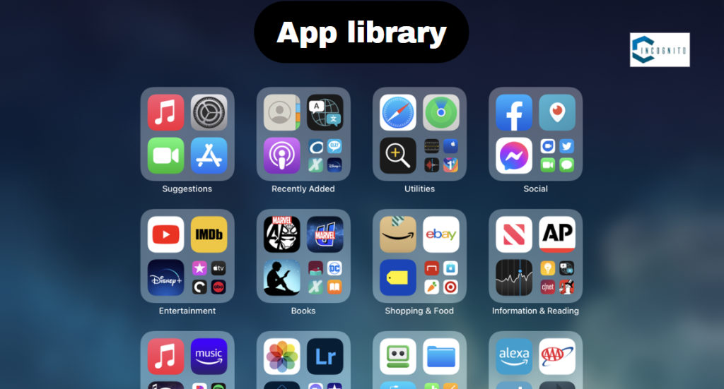 How to Hide your apps using App library