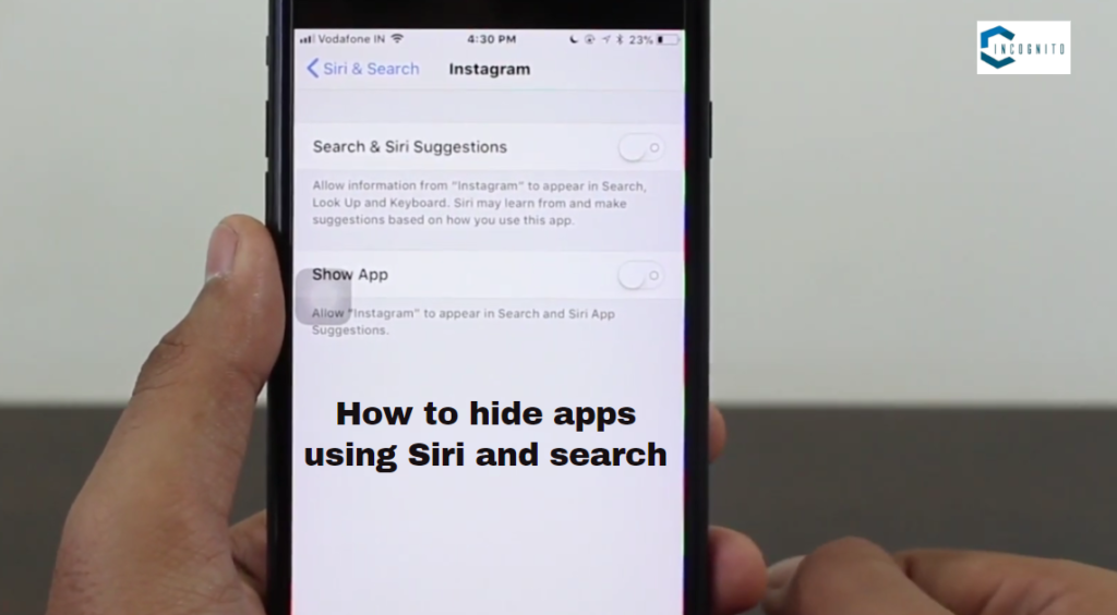 How to hide apps using Siri and Search