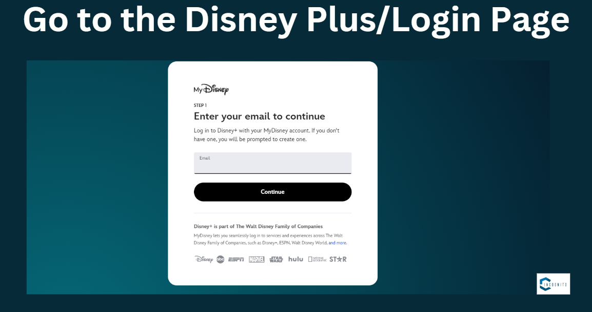 Go to the Disney Plus/Login Page