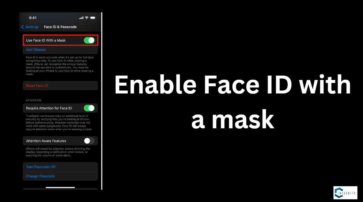 Enable Face ID with a mask