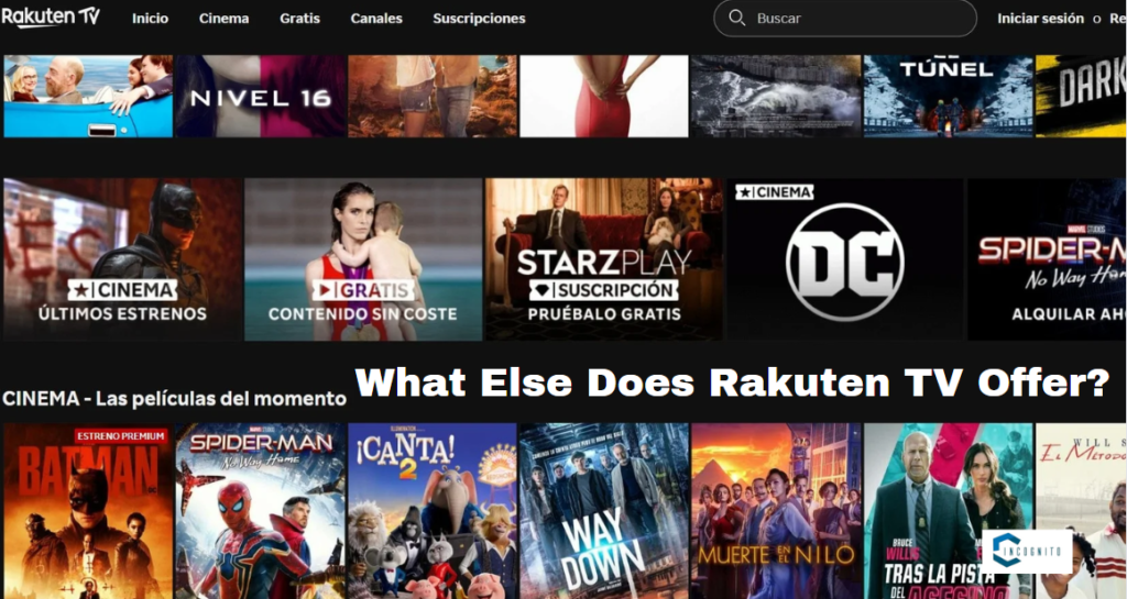 Paid options on Rakuten.TV