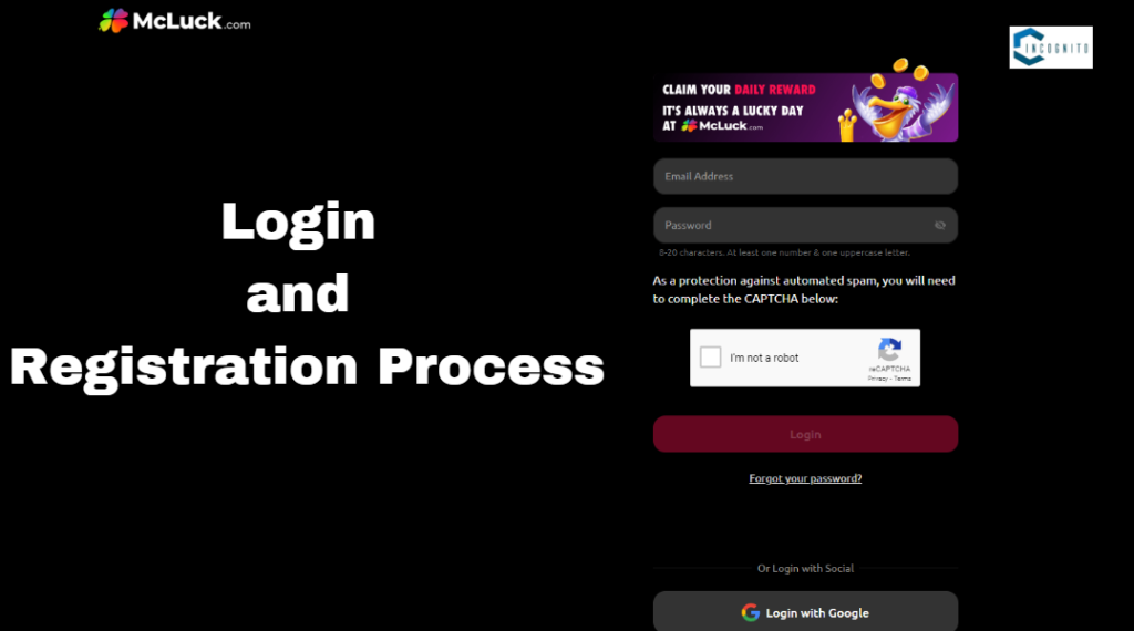 Mcluck Casino: Login and Registration Process