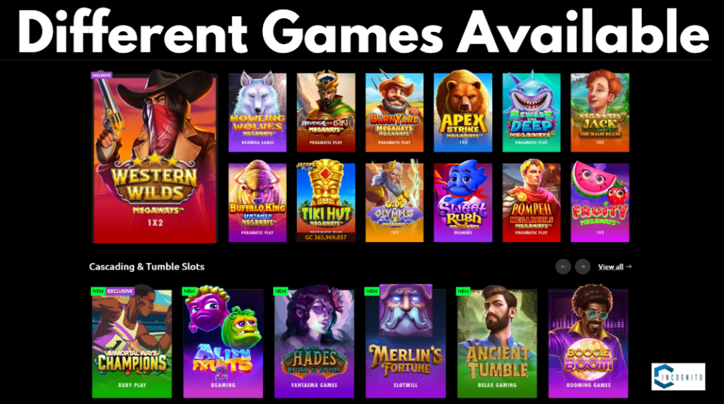 Which are the Different Games Available at Mcluck Casino?