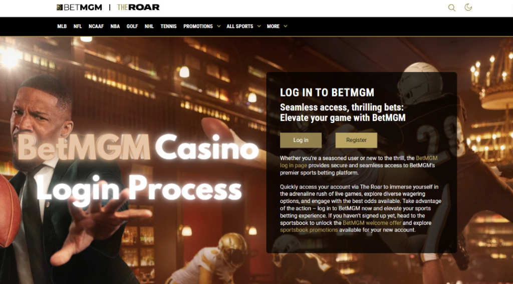 BetMGM Casino Login Process