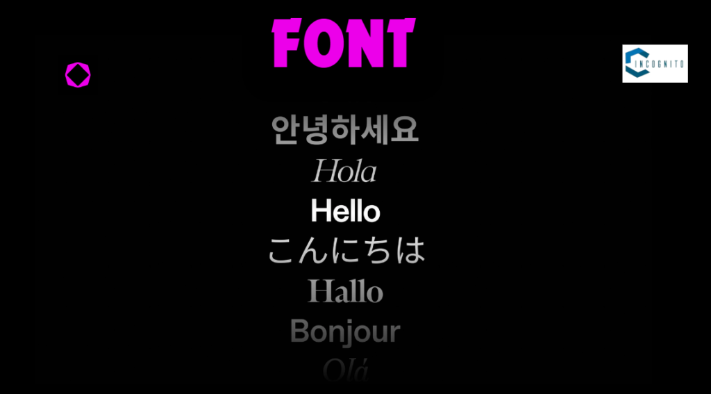 Tome App Fonts