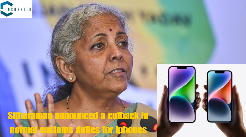 Finance Minister Nirmala Sitharaman publicized that taxes on mobile phones and some parts would be minimized.