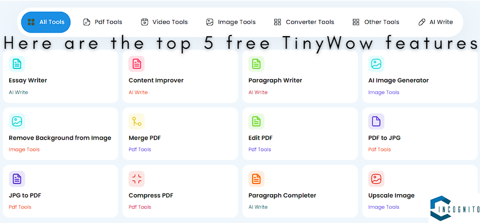 Top 5 free TinyWow features you should know about