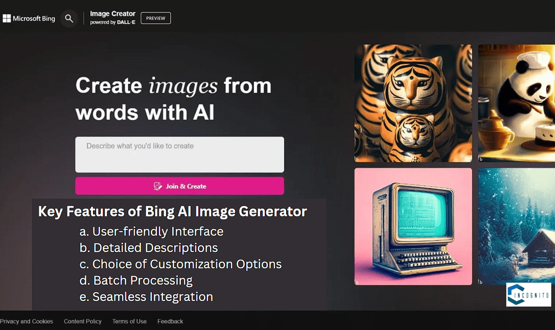 Key Features of Bing AI Image Generator