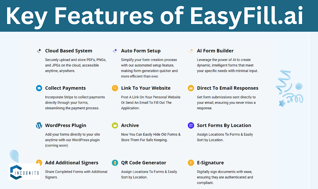 Key Features of EasyFill.ai