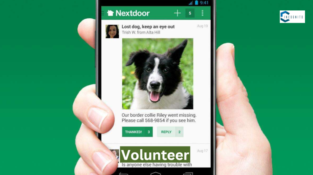 Nextdoor App: Volunteer