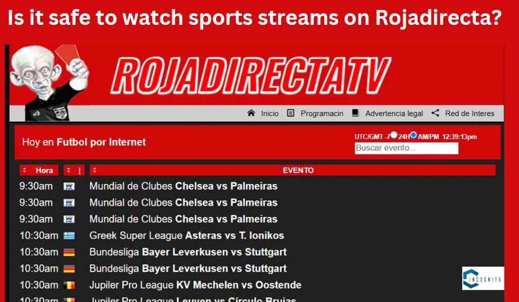 Is it safe to watch sports streams on Rojadirecta?