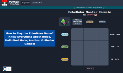 How to Play the PokeDoku Game? Know Everything About Rules, Unlimited Mode, Archive, & Similar Games!