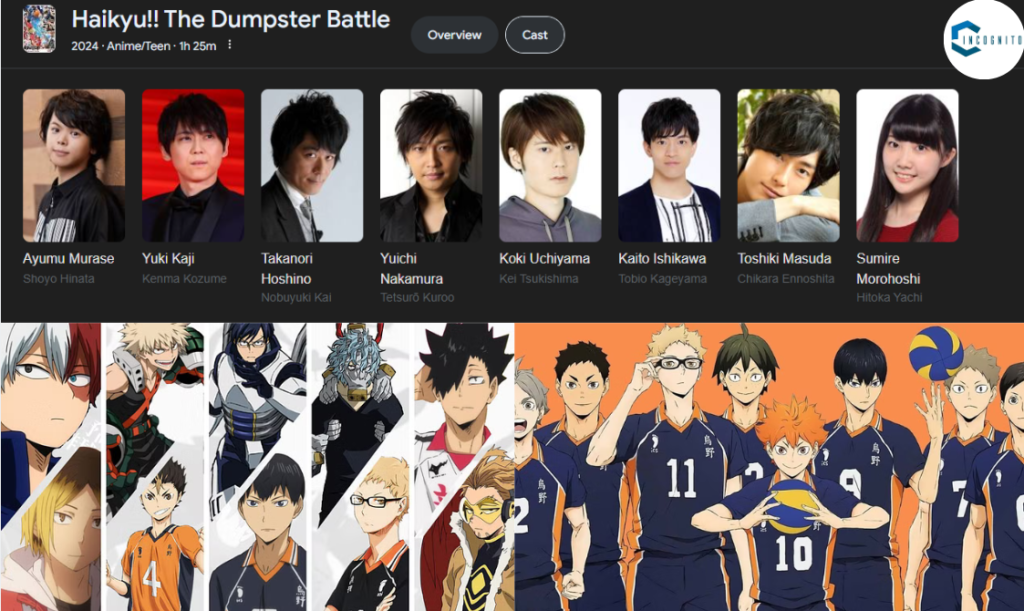 the Cast and Crew of haikyu movie