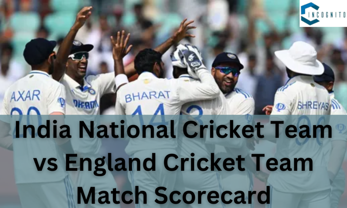 India National Cricket Team vs England Cricket Team Match Scorecard Overview