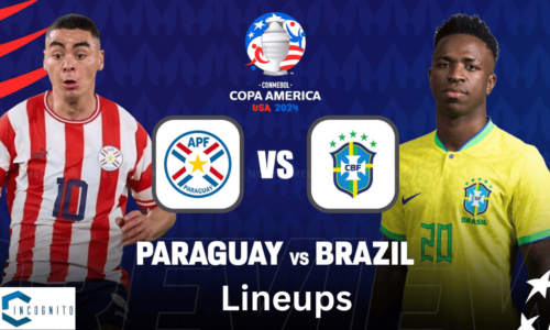 Paraguay National Football team vs Brazil National Football team lineups in Copa America 2024