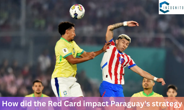 How did the Red Card impact Paraguay's strategy