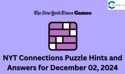 NYT Connections Puzzle Hints and Answers for December 02, 2024