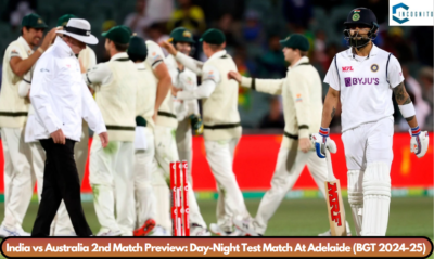 India vs Australia 2nd Match Preview: Day-Night Test Match At Adelaide (BGT 2024-25)