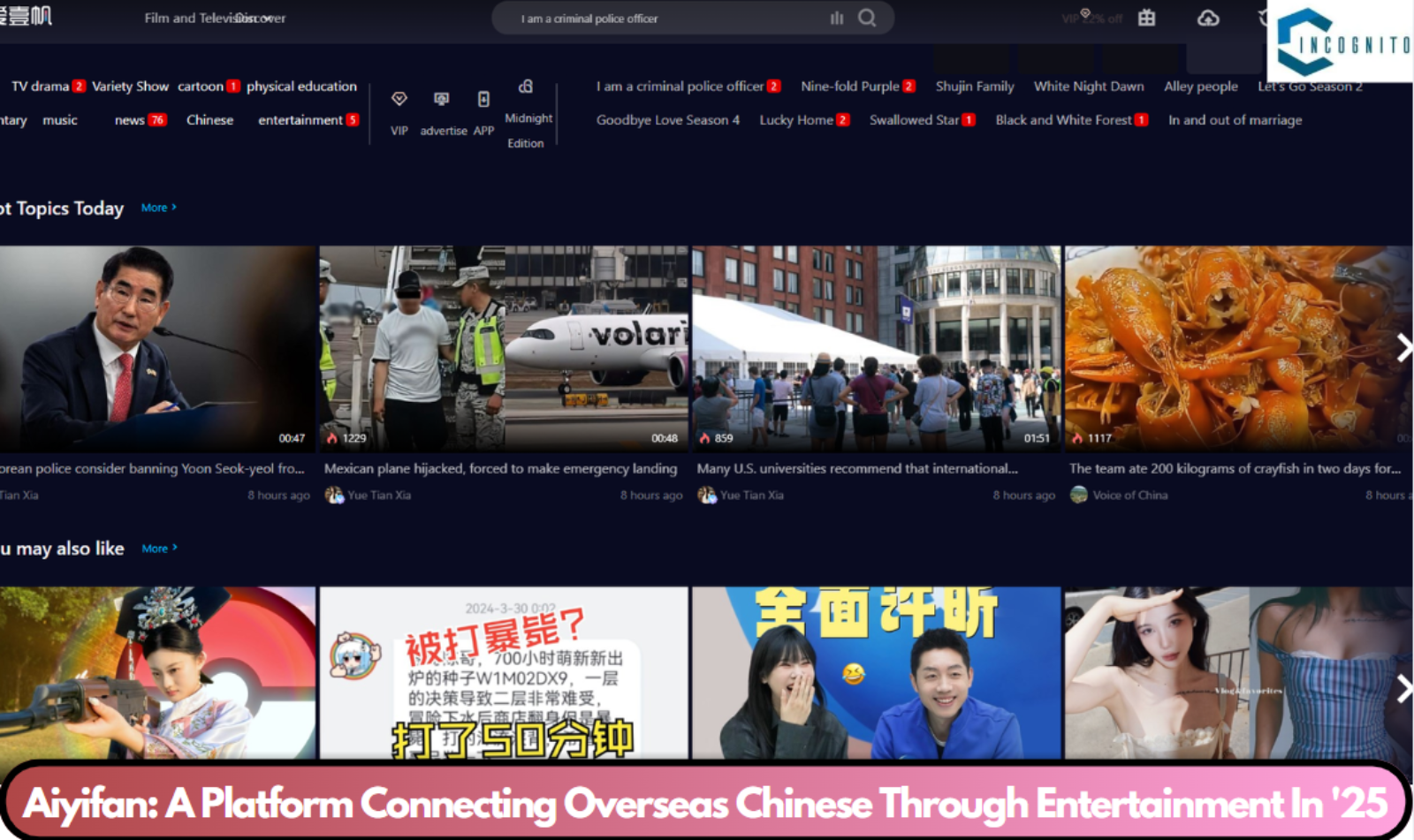 Aiyifan: A Platform Connecting Overseas Chinese Through Entertainment In '25